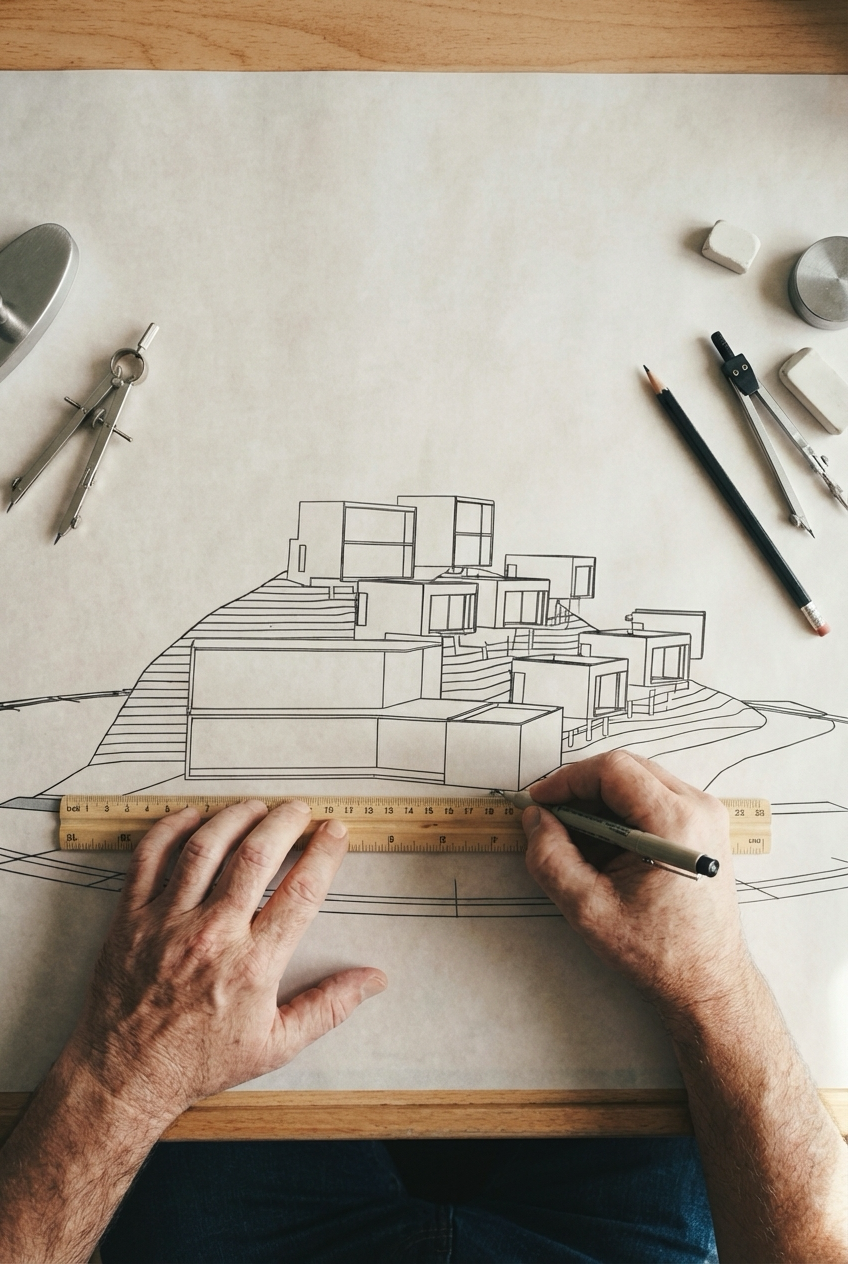 Architectural design inspiration for Nomio villas